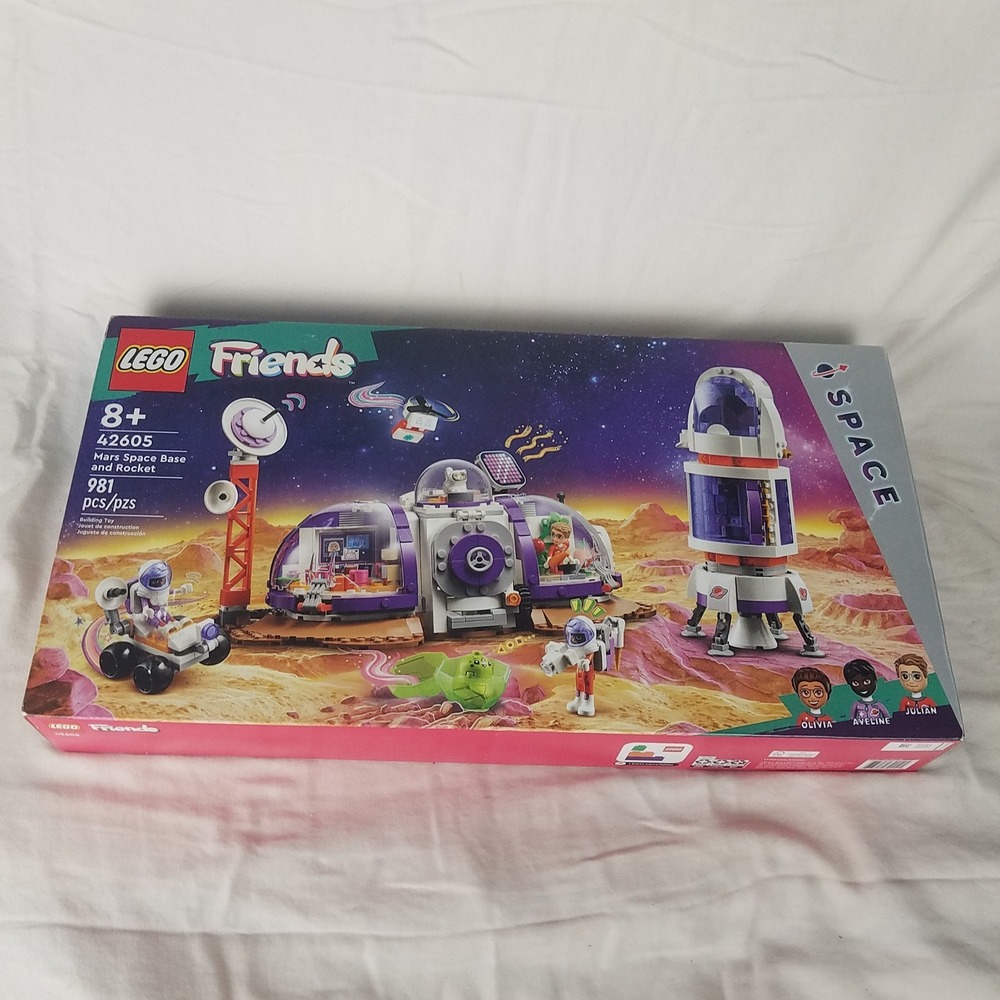 LEGO Friends Mars Space Base and Rocket 42605 Kids 981pc Purple New Space Set